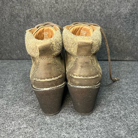 Sperry Women’s Leather Wool Ankle Boots Brown Lace Up STS99837 Size 9M - Picture 6 of 9